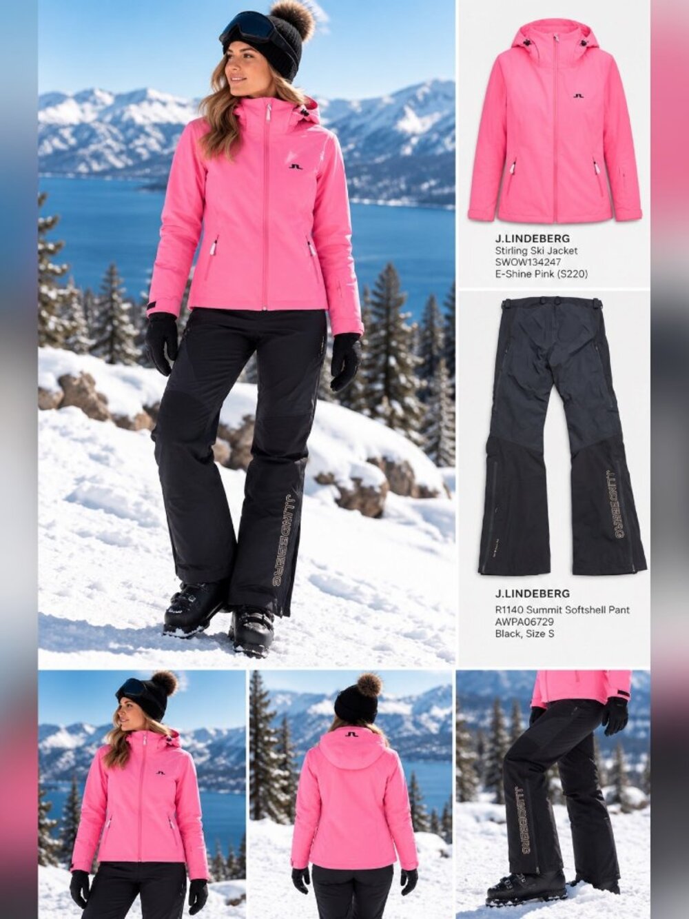 J.Lindeberg Women's Starling Ski Jacket – Eosine Pink